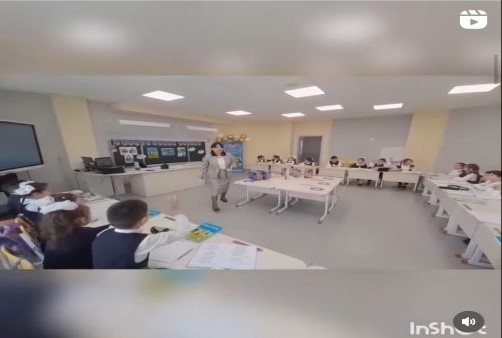 1 «Б» сынып оқушылары Әліппемен қоштасу тәрбие сағатын өткізді.