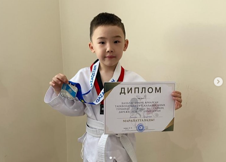 1 «В» сынып оқушысы Дәлелхан Бексұлтан марапатталды!